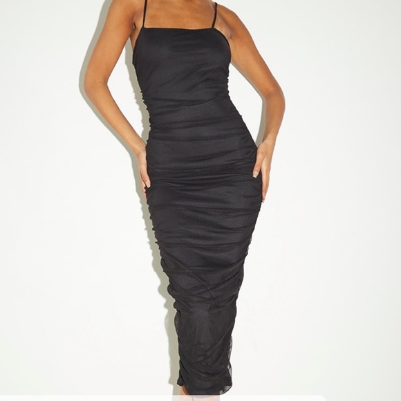 PrettyLittleThing Dresses & Skirts - Black TALL midi dress
